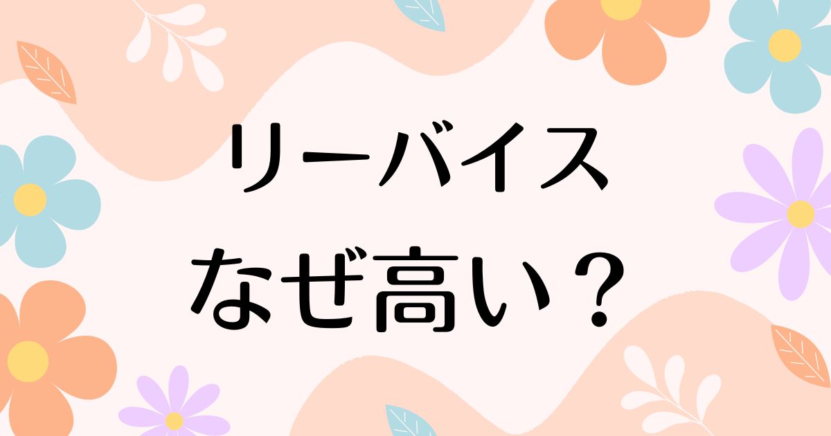 リーバイスはなぜ高い？501は時代遅れと言われるのになぜ人気？