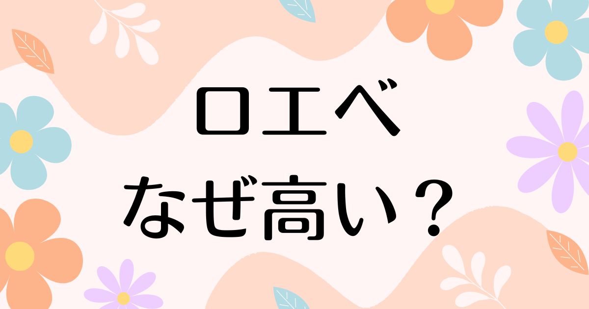 ロエベはなぜ高い？流行りすぎで人気の理由は？持ってる人のイメージは？