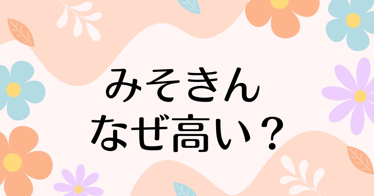 みそきんはなぜ高い？限定で売り切れで買えないのに人気の理由は？