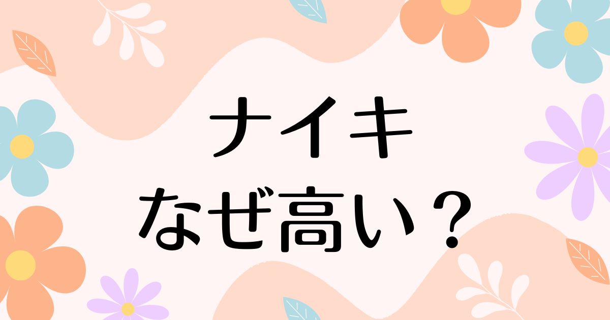 ナイキはなぜ高い？人気の理由は？安く買う方法はコレ！