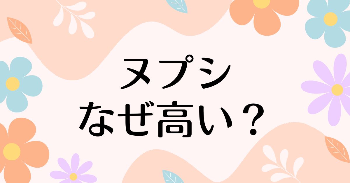 ヌプシはなぜ人気？値段が高い理由は？安く買うにはどうする？