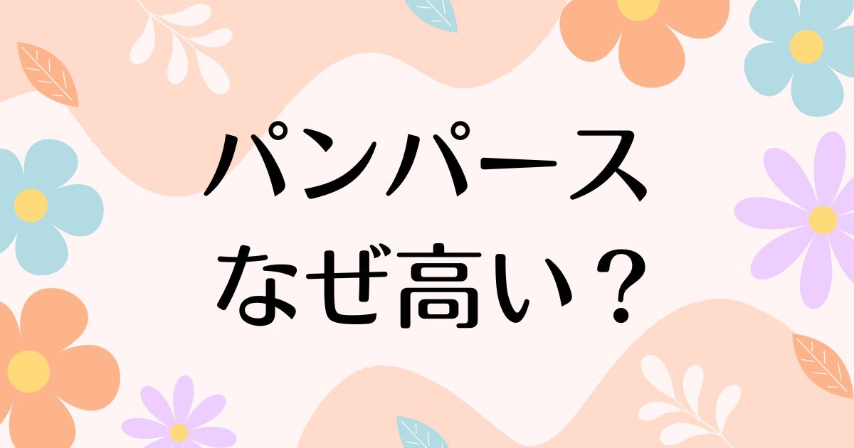 パンパースはなぜ高い？人気の理由は？金持ちが買うイメージ？安く買う方法はコレ！