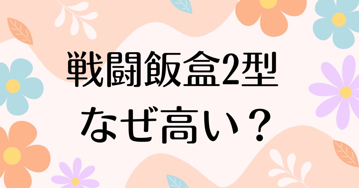 戦闘飯盒2型はなぜ高い？人気の理由は？安く買う方法はコレ！