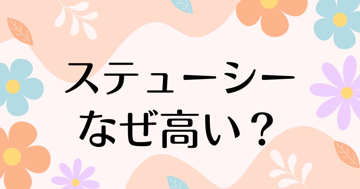 STUSSY(ステューシー)はなぜ高い？流行った人気の理由は？