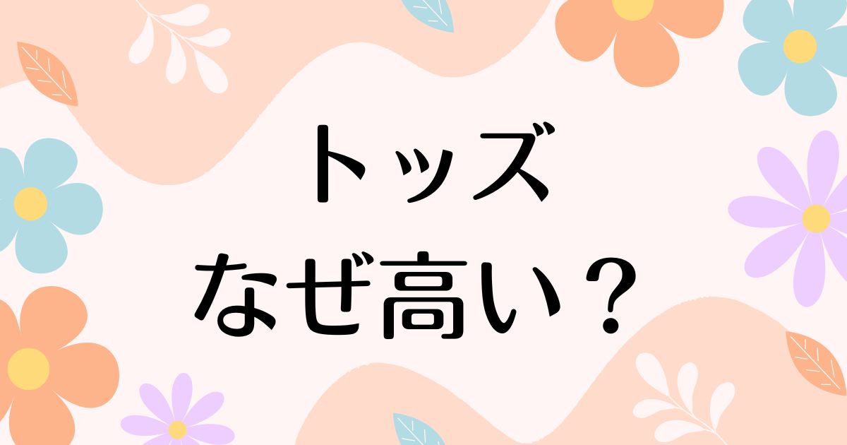 トッズはなぜ高い？バッグや財布が人気の理由は？持ってる人のイメージはダサい？